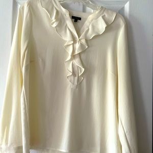 Talbots Ivory blouse